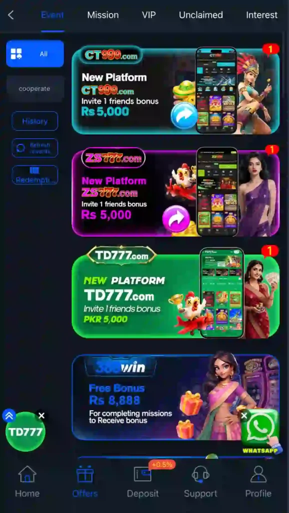 388win game varities