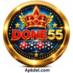 done 55 game logo
