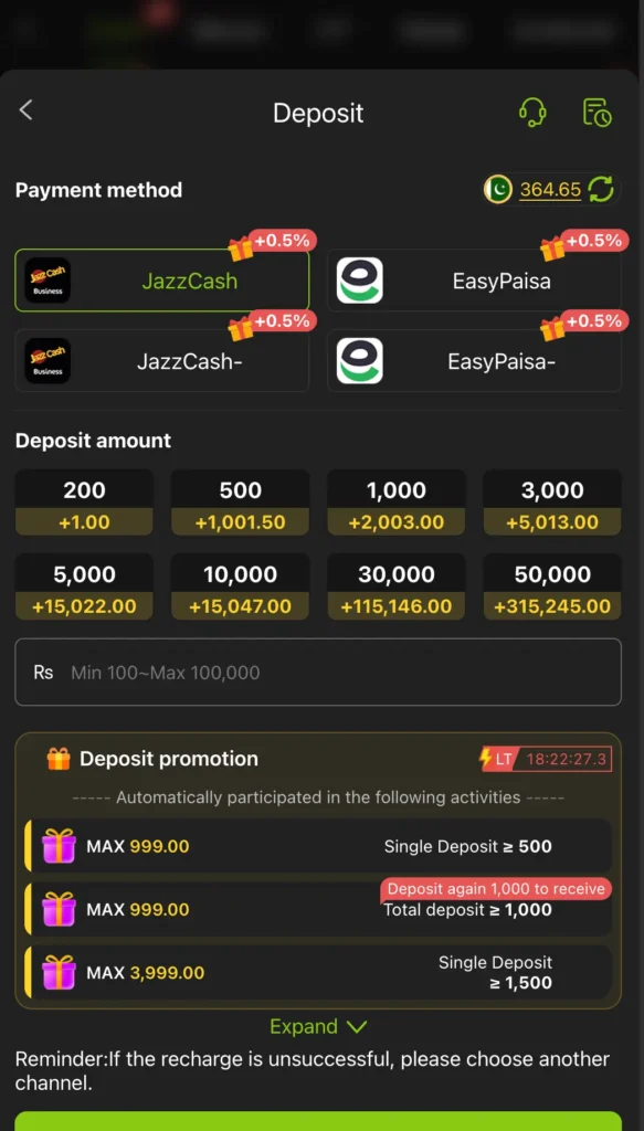 zs 999 game deposit and withdrawal